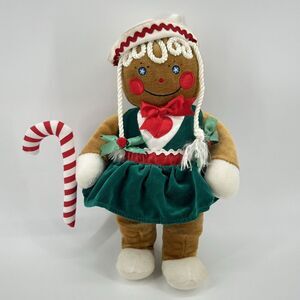 Vtg 1990 Target Gingerbread Girl Plush Stuffed Doll 13" Christmas